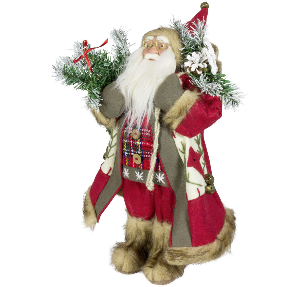 Weihnachtsmann Dekofigur 45cm Nikolaus Santa Weihnachts Dekoration Weihnachten