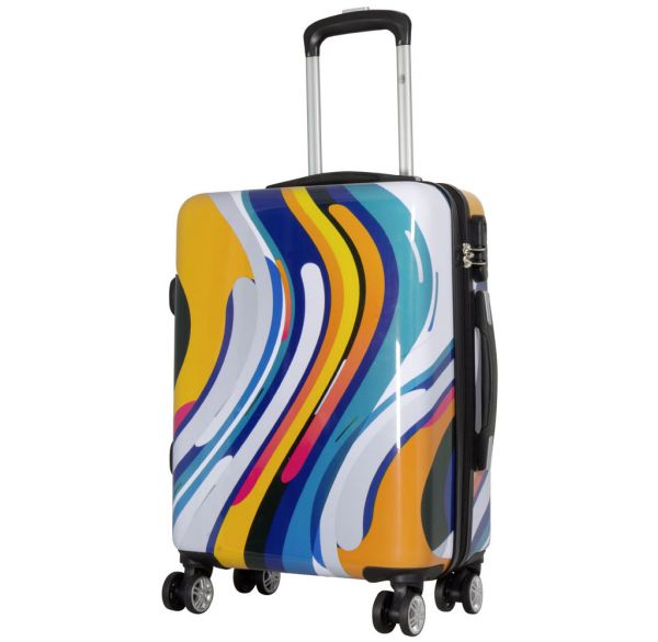 Polycarbonat-Koffer und Kofferset Wellen-Design