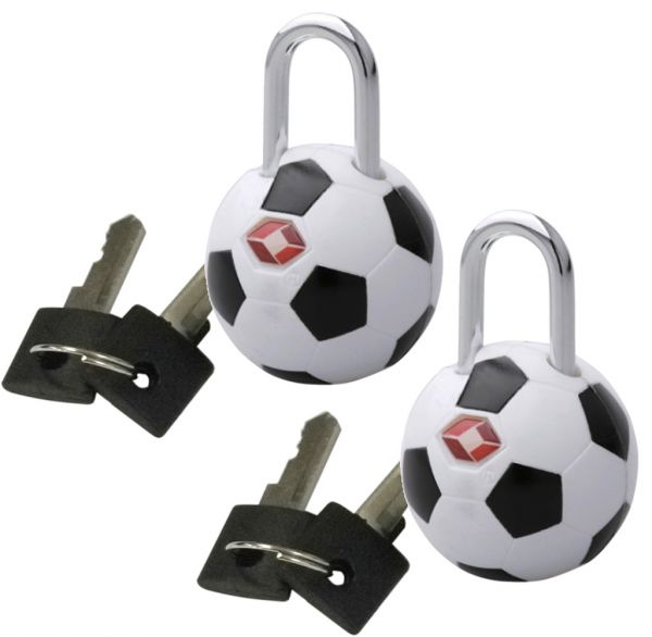 2er Set TSA-Kofferschloss Fußball