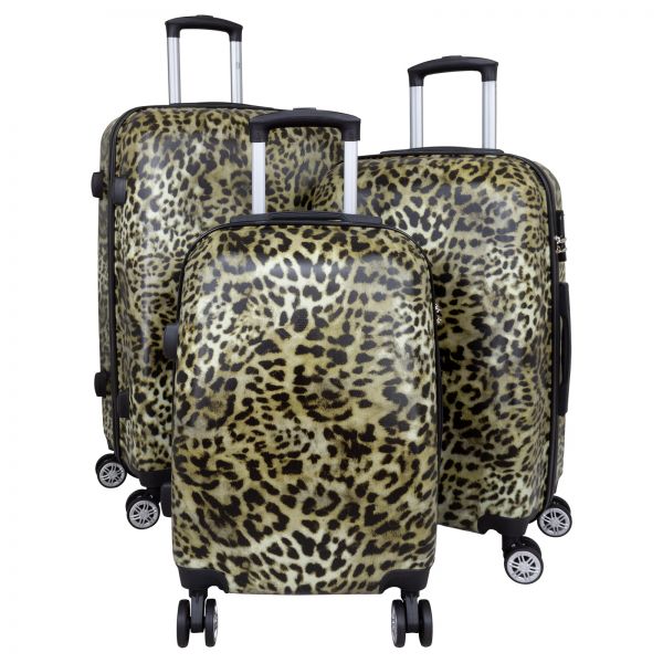 ABS-Kofferset 3tlg Leopard