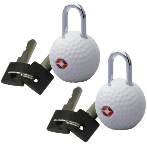 TSA-Kofferschloss Golfball Doppelpack