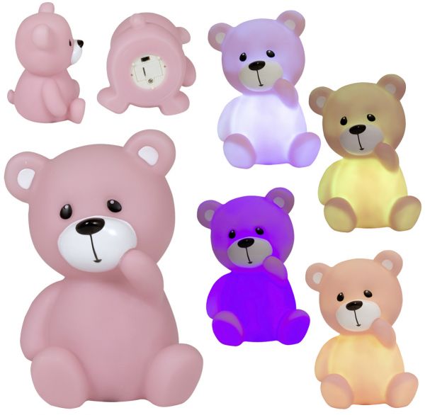 LED Kinder Nachtlicht Teddybär Farbwechsel