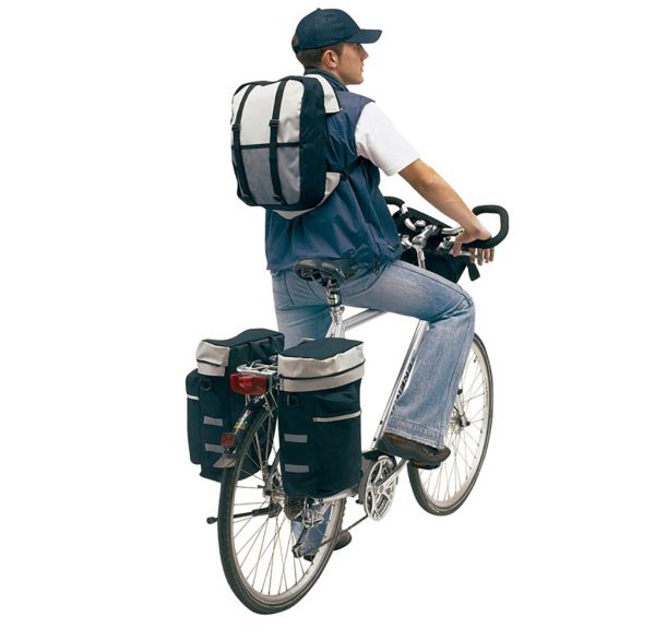 Fahrradtasche Set 3tlg für Gepäckträger inkl.Rucksack