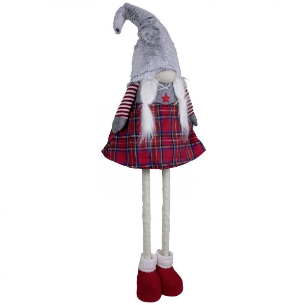 2x XL Wichtel Beine ausziehbar 70-100cm (95-125cm) Weihnachten Deko Figur Gnom